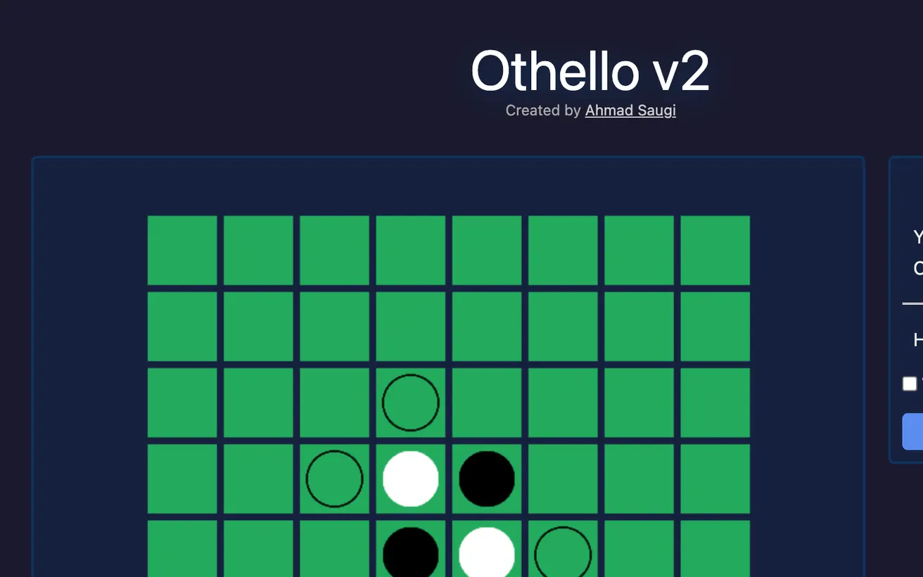 Othello gameplay screenshot 2