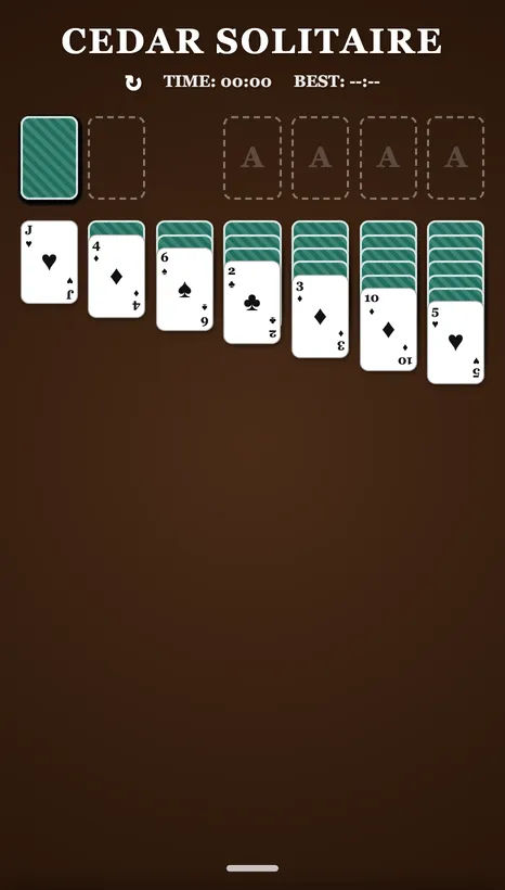 Cedar Solitaire gameplay screenshot 1