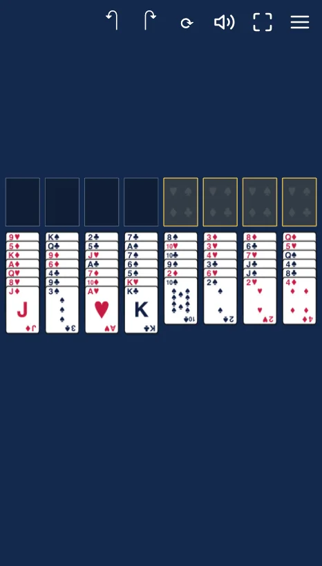 Cobalt Freecell gameplay screenshot 2