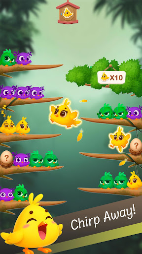 Chirpy Sort: Bird Color Puzzle screenshot 2