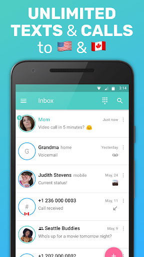 FreeTone Calls & Texting screenshot 1