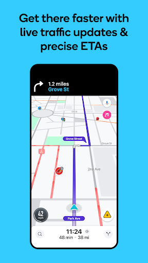 Waze Navigation & Live Traffic screenshot 1