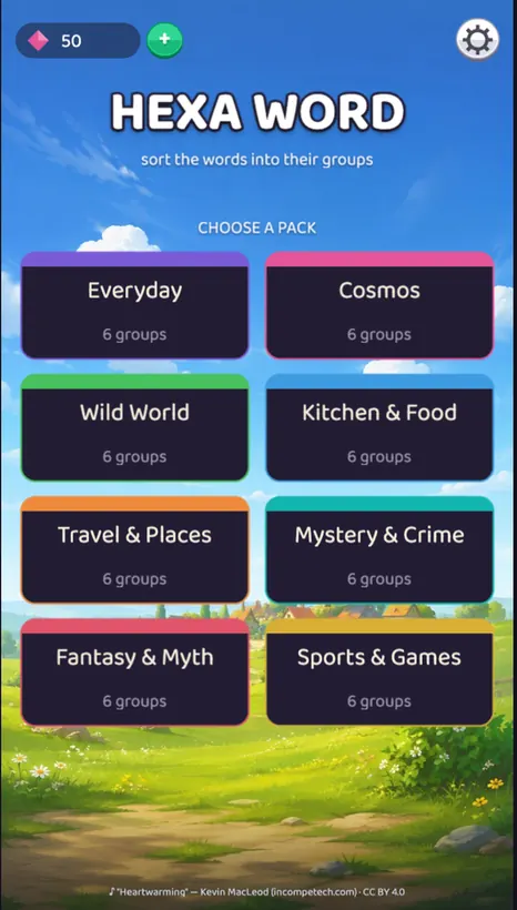 Hexa Word gameplay screenshot 1
