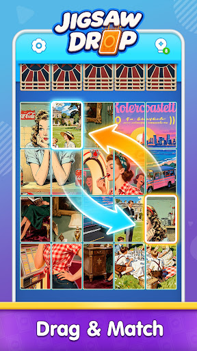 Jigsaw Drop: Solitaire Puzzle screenshot 1