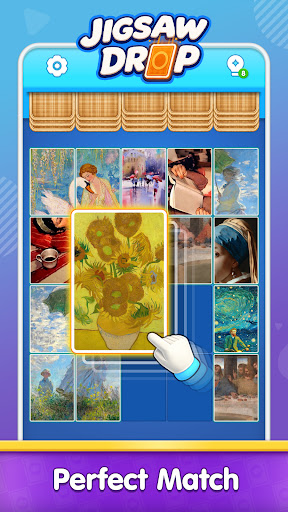 Jigsaw Drop: Solitaire Puzzle screenshot 2