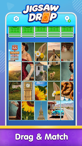 Jigsaw Drop: Solitaire Puzzle screenshot 3