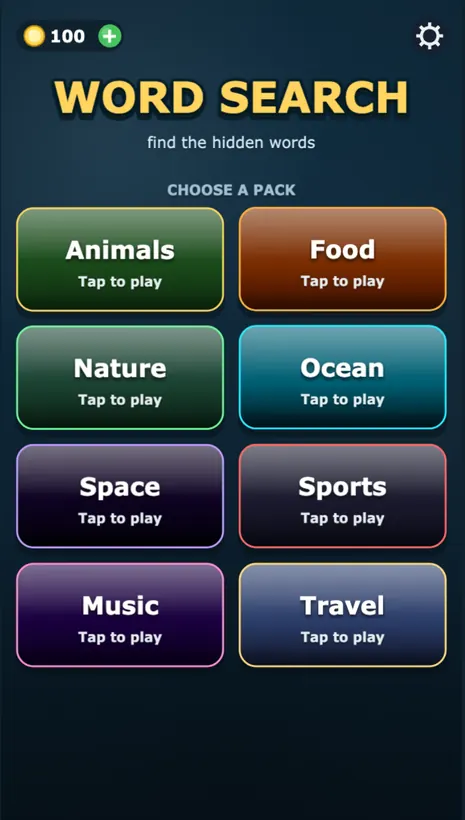 Word Search gameplay screenshot 1