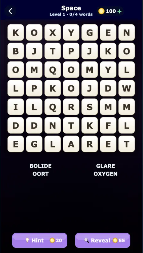 Word Search gameplay screenshot 2